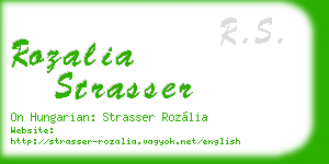 rozalia strasser business card